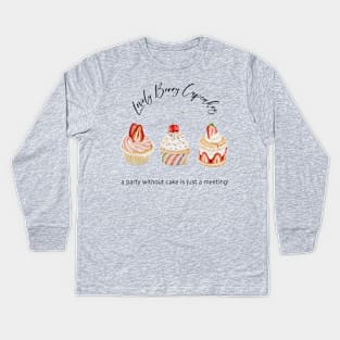 Lovely Berry Cupcakes Kids Long Sleeve T-Shirt